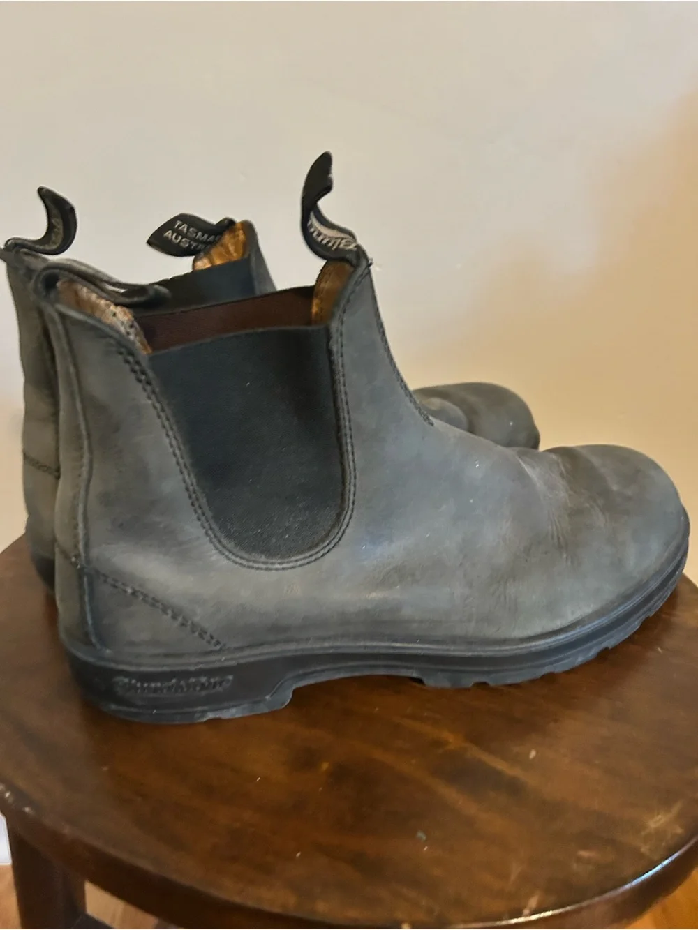 Blundstone Classic Black Slip-On Chelsea Work Boots for Men Sz 8